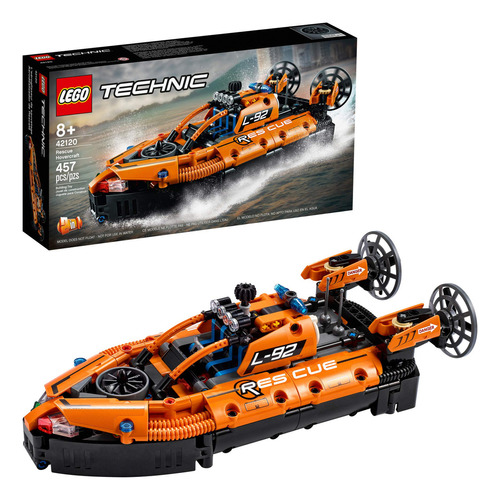 Aerodeslizador De Rescate Lego Technic 42120 Modelo A Esca