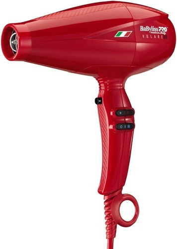 Secadora De Cabello Babyliss Profesional Volare V1 Plus Motor Ferrari 1875w Roja