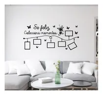 Comprar Vinilos Decorativos Pared Fotos Retratos Frase Respaldo Cama