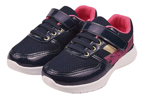 Imagem 2 de 6 de Tênis Jogging Infantil Menina Sola Leve Casual Conforto