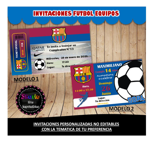 Invitacion Digital  Barcelona Futbol