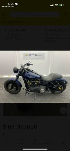 Dyna Fat Bob Del Año 2012. 1.700 Cc Tiene 50.000 Kms