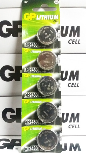 Pila Bateria 3v 300 Mah Cr2430 O Dl2430 Blisters 5 Unidades