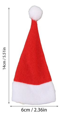 Minisombreros De Papá Noel, 30 Piezas, Adornos Navideños En