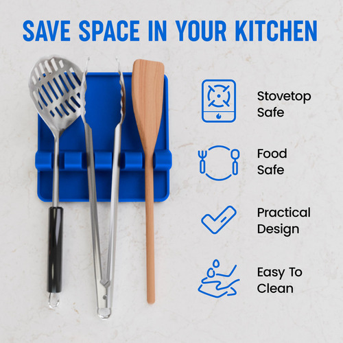 Reposacucharas De Silicona Para Cocina (paquete De 2), Resis