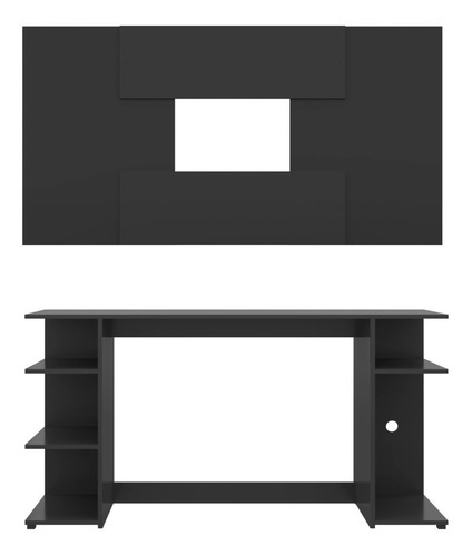 Escritorio, Mesa Gamer Ultra Con Panel Tv Hasta 58 75cm *