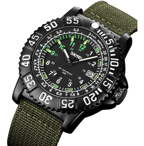 Reloj Skmei 9281 Calendario Fechador Militar Correa Nylon