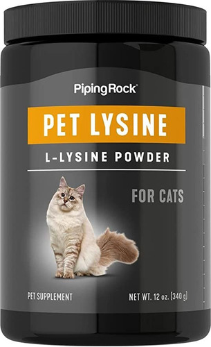 L-lisina En Polvo Para Gatos 12 Oz | Soporte De Suplemento