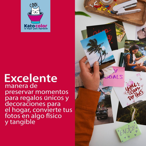 250 Hojas Papel Fotografico Autoadhesivo A4 135g Yoyo Blanco