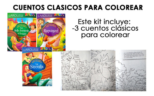 Set Cuentos Clasicos Infantiles Animados P Colorear Y Leer