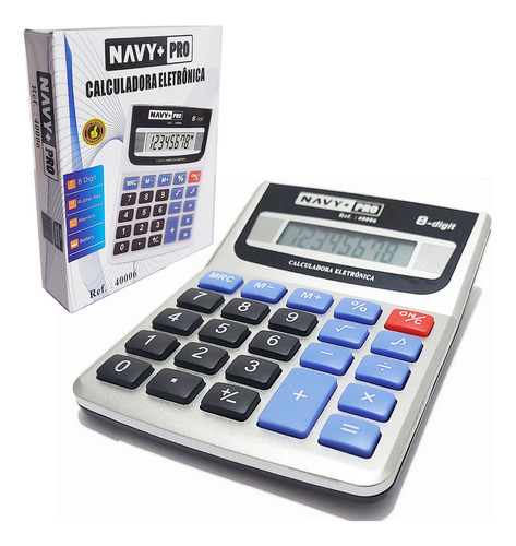 Calculadora de escritorio KK-8985a de 8 dígitos para oficina comercial, color plateado