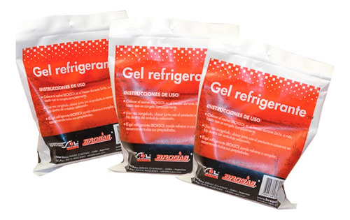 Gel Refrigerante Congelante Termico Sachet 300grs Pack X 3 