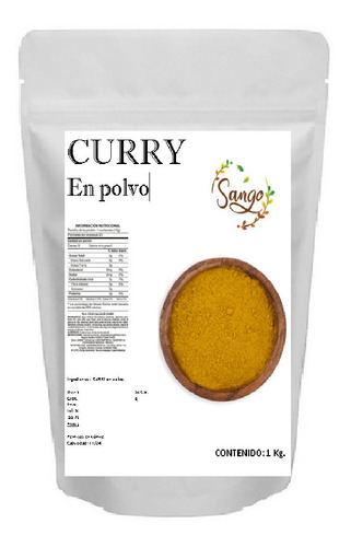 1 Kg De Curry En Polvo Concentrado Y Puro