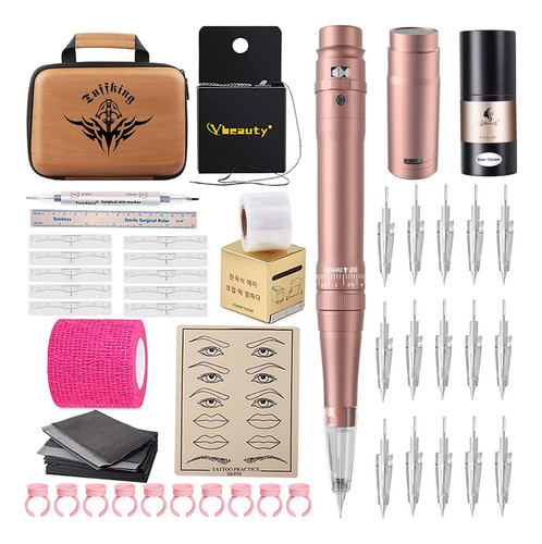 Ybeauty Kit De Máquina De Tatuaje De Maquillaje Permanente.