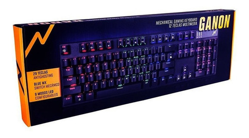 Imagen 5 de 5 de Teclado Mecanico Gamer Noga Ganon Usb Retroiluminado Led Rgb