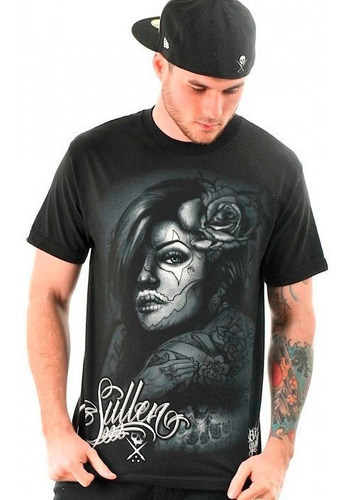 Imagem 1 de 2 de Camiseta Sullen Cali Girl Preta 5x