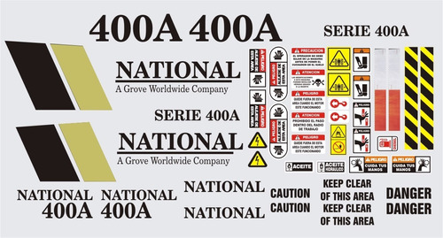 Calcomanías Para Grua National 400a