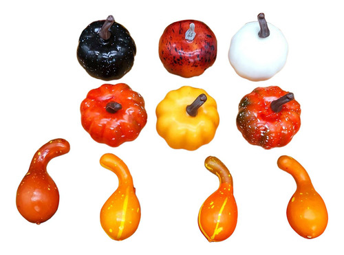 10 Piezas De Calabazas Falsas, Modelo De Accesorios De