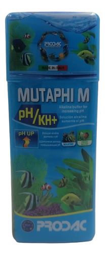 Solução de reforço de pH Prodac Mutaphi M, tanque de peixes de aquário de 250 ml