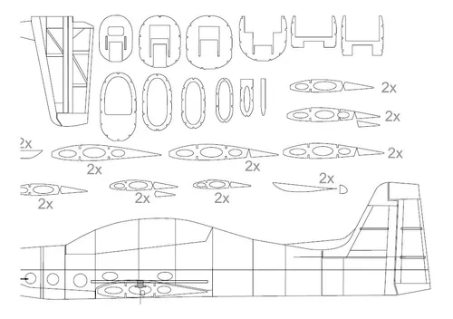 Planta Pdf Tucano T-27 Elétrico Em Madeira Balsa + Brinde - R$ 20