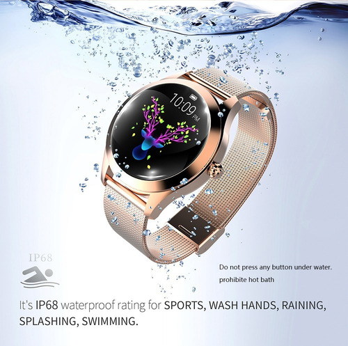 Imagen 8 de 10 de Kingwear Kw10 Reloj Inteligente Deportivo Ip68 Para Mujer