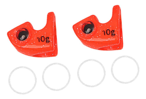 2 Pesas De Madera Para Pesca De Calamar De 10 G, Para Rojo