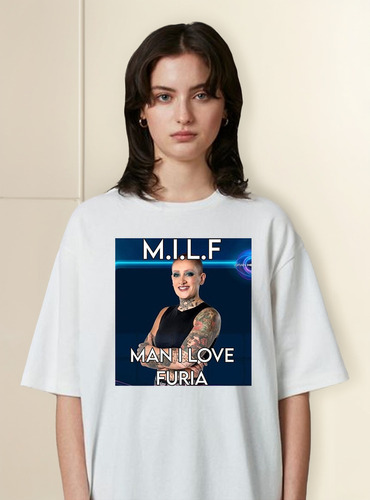 Remera Furia Juliana Scaglione Meme Milf Gran Hermano Unisex