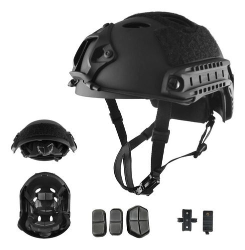 Hwzhyb Airsoft Paintball Fast Pj Tipo De Casco Táctico, Con