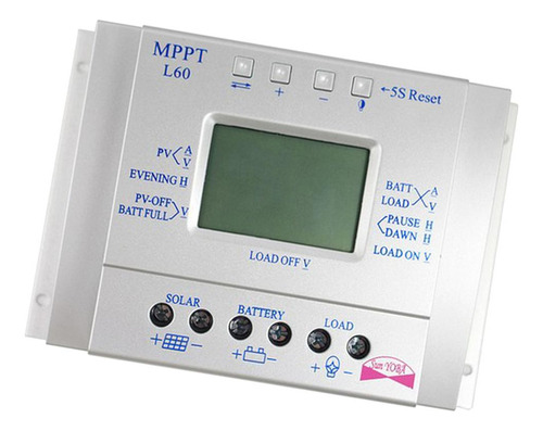 Aa 60a Mppt Pwm Controller Controlador De Carga Solar A