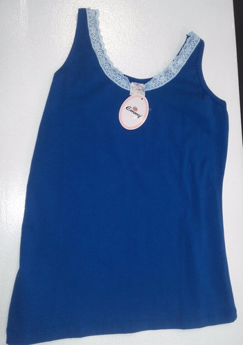 Remera Básica Mujer Algodón Musculosa Emmy 397 Tienda Wariel