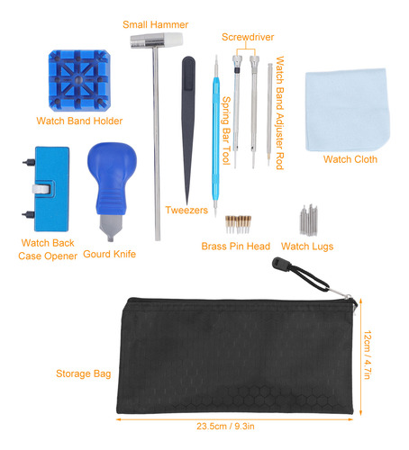 Kit De Herramientas De Reparación De Relojes, Juego Profesio