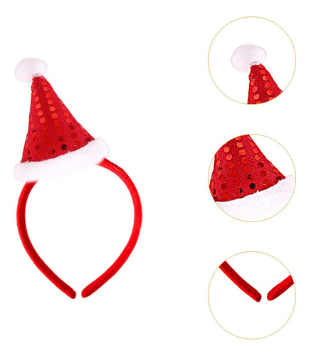 Diademas Navideñas Para La Cabeza, Accesorio Para Sombrero