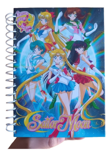 Cuaderno Rayado Tapa Dura Tamaño A5 Sailor Moon