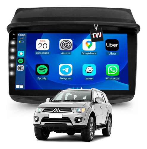 Multimídia Pajero Dakar 2012 2013 2014 2015 Gps Bluetooth 9p