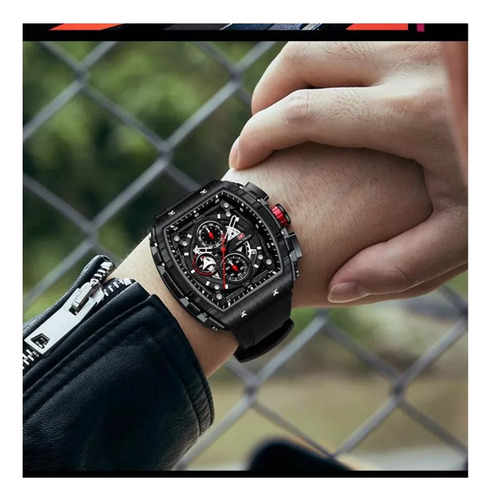 Relógio Luminoso Mini Focus Quartz Chronograph