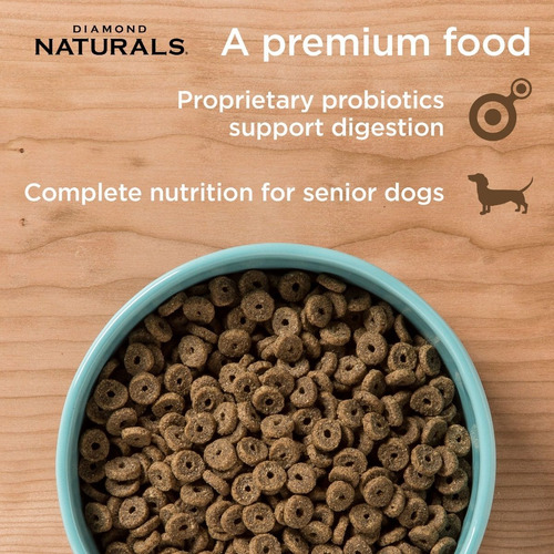 Imagen 5 de 5 de Diamond Naturals Senior Pollo,huevo,avena 15.87 Kgs +regalo