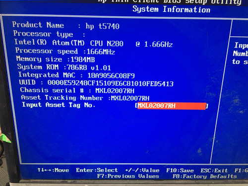 Mini Cpu Hp Thin Client T5740 Atom Ultra Slim !!!! (Reacondicionado)