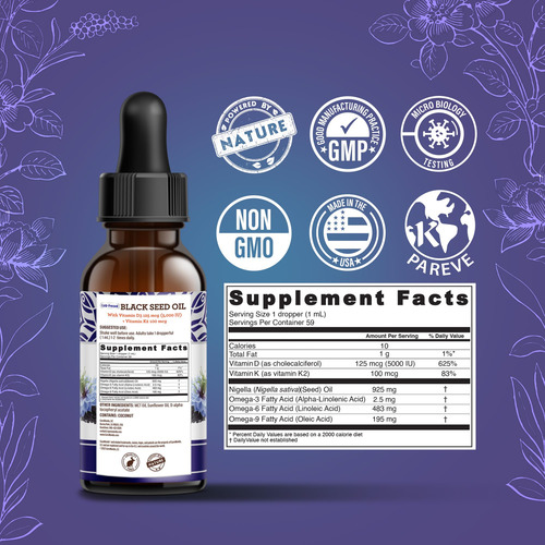 Aceite De Semilla Negra Gurunanda Nigella Sativa Prensado