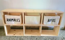 Comprar Cómoda  Montessori Mueble Juguetero Pino Organizador Cubos 