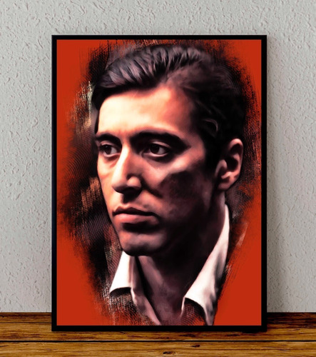 Cuadro 33x48 Poster Enmarcado Michael Corleone El Padrino