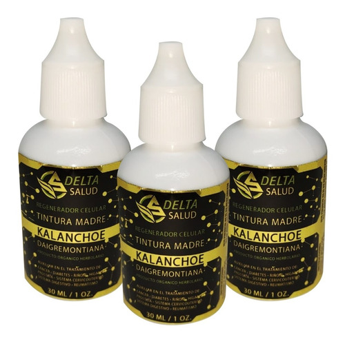 3 Tinturas De Kalanchoe Daigremontiana 30 Ml (90ml) Extracto