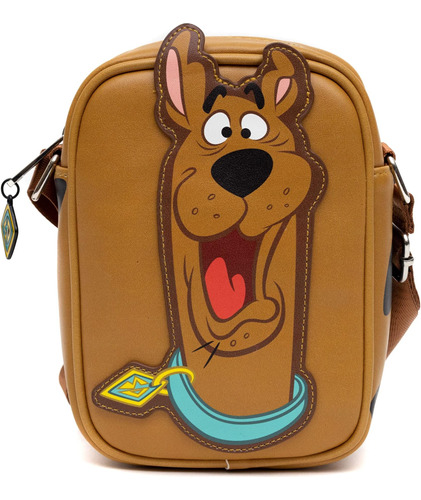 Bolso Scooby Doo, Bandolera, Cara Sonriente Y Lunares De Sco