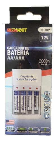 Cargador De Batería Recargables Dp-b02 Aa / Aaa Megawatt
