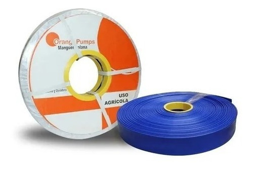Manguera Plana Bombeo Riego Layflat 2 Pulgadas 100 M Yx03-2 Color Azul