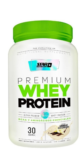 Premium Whey Protein Star Nutrition 2lb Vainilla