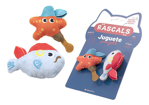 Juguetes Para Gatos Rascals Set X2 Mediano Muy Divertido!