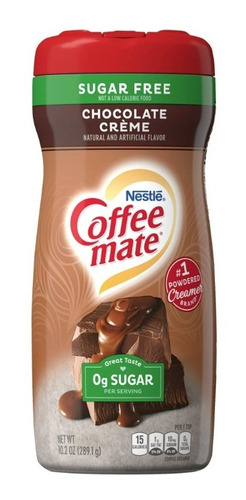 Crema Polvo Para Café Chocolate Coffee Mate Sin Azúcar 289g