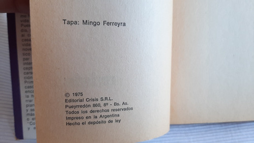Imagen 4 de 5 de Mascaro El Cazador Americano 1a Edicion Haroldo Conti Crisis