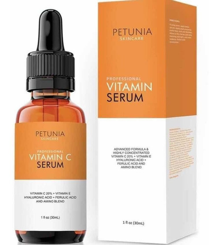 Vitamina C Con Ácido Hialurónico 30ml Petunia Original