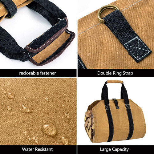 Bolsa De Transporte De Leña Duradera Bolsa De Troncos Bolsa